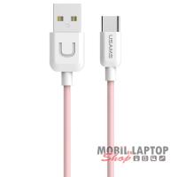 Adatkábel univerzális USB-C 3.1 rózsaszín USAMS SJ099