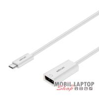 Astrum DA640 USB Type-C - Display port anya adapter fehér