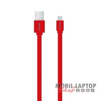Astrum Micro USB bliszteres slim adatkábel piros 1 méter