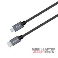 Astrum UT590 1M type-C - Micro USB szövethálós strapabíró adatkábel A53059-B