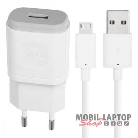Hálózati töltő LG Micro USB 1800mAh fehér ( MCS-04ES + EAD62588801 )